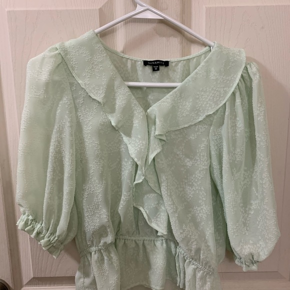 Dynamite mint short sleeve top - Size XS. - Picture 3 of 3